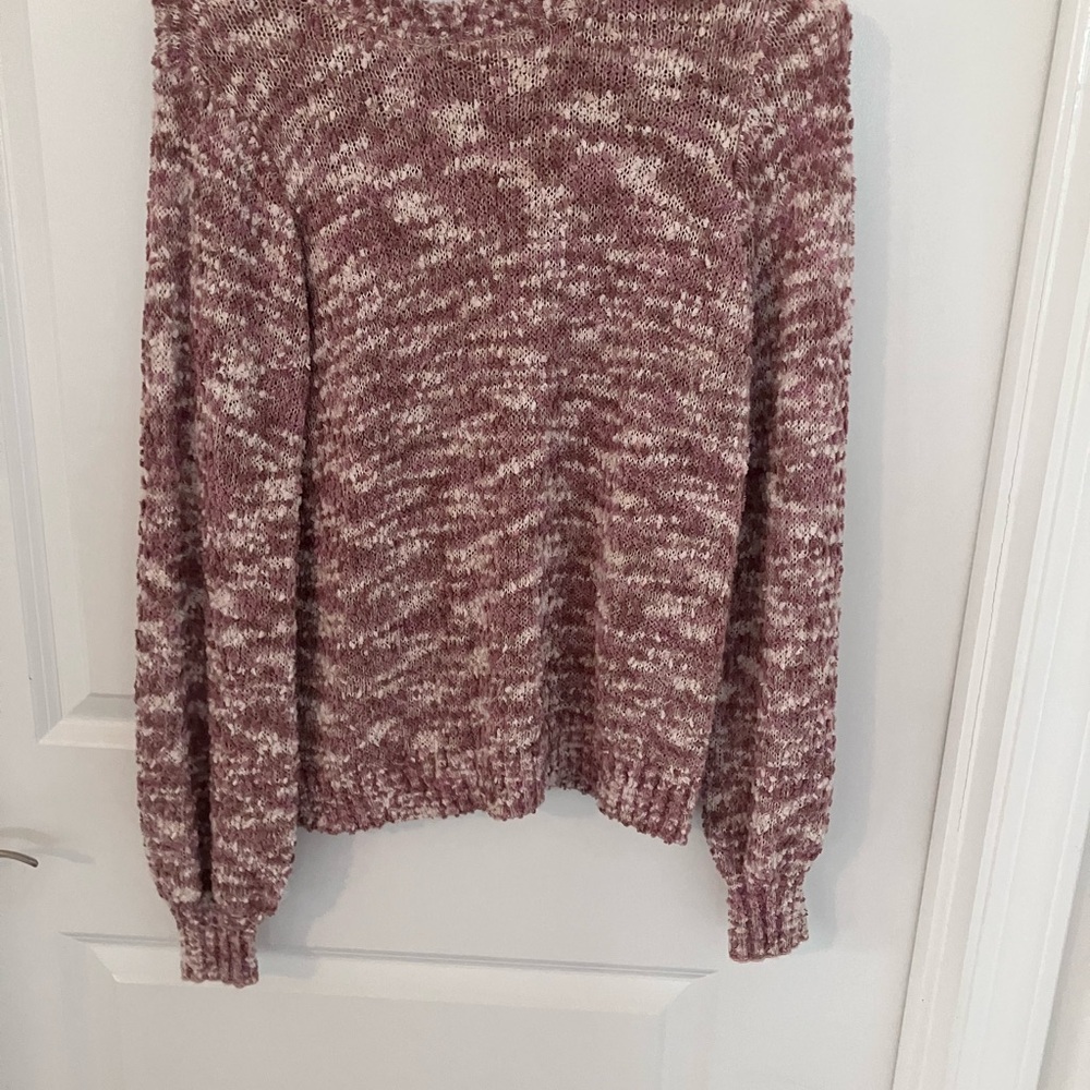 Nine West Marled Mauve Sweater. Size M.